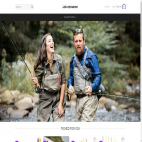 Скриншот главной страницы сайта fishingcoarse.com