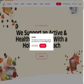 Скриншот главной страницы сайта fitline.com