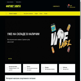 Скриншот главной страницы сайта fitness-elite.ru