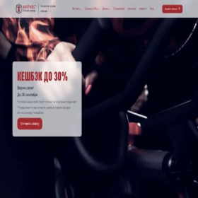 Скриншот главной страницы сайта fitness-praktika.ru