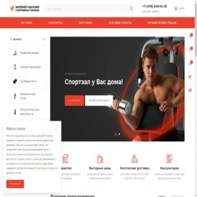 Скриншот главной страницы сайта fitness-tool.ru