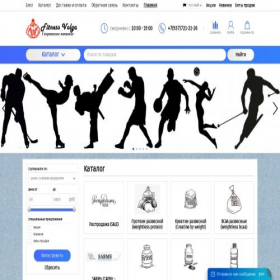 Скриншот главной страницы сайта fitness-volga.ru