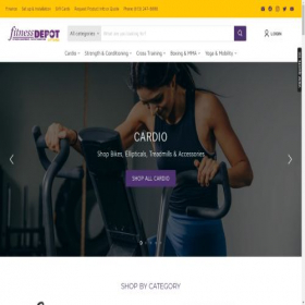 Скриншот главной страницы сайта fitnessdepotottawa.com