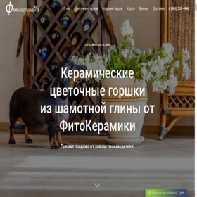 Скриншот главной страницы сайта fitokeram.ru