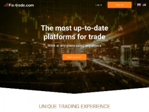 Скриншот главной страницы сайта fix-trade.com