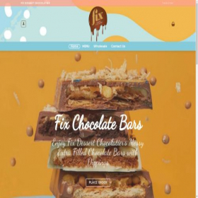 Скриншот главной страницы сайта fixchocolates.shop
