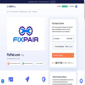 Скриншот главной страницы сайта fixpair.com