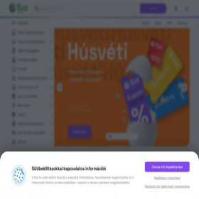Скриншот главной страницы сайта fizz.hu