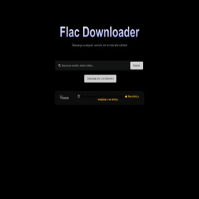 Скриншот главной страницы сайта flacdownloader.com