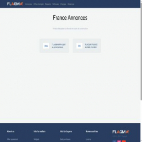 Скриншот главной страницы сайта flagma.fr