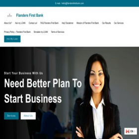 Скриншот главной страницы сайта flandersfirstbank.com
