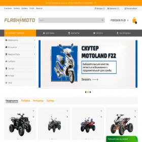 Скриншот главной страницы сайта flash-moto.ru