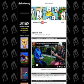 Скриншот главной страницы сайта flashcartoons.org