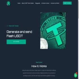 Скриншот главной страницы сайта flashcoinsender.com