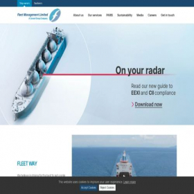 Скриншот главной страницы сайта fleetship.com