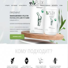 Скриншот главной страницы сайта flex-balance.kz