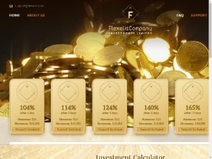 Скриншот главной страницы сайта flexelis.com