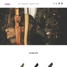 Скриншот главной страницы сайта flexibleknife.com