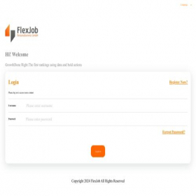 Скриншот главной страницы сайта flexjob-app.com