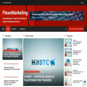 Скриншот главной страницы сайта flexomarketing.com