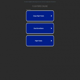 Скриншот главной страницы сайта flightbird.online