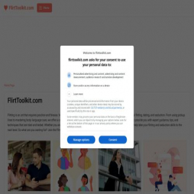 Скриншот главной страницы сайта flirttoolkit.com