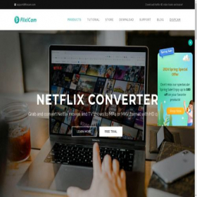 Скриншот главной страницы сайта flixicam.com