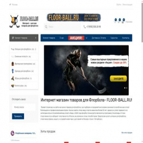 Скриншот главной страницы сайта floor-ball.ru