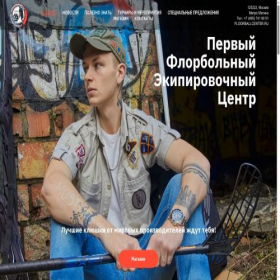 Скриншот главной страницы сайта floorballcenter.ru