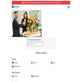 Скриншот главной страницы сайта florafox.com