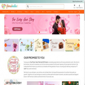 Скриншот главной страницы сайта floraindia.com