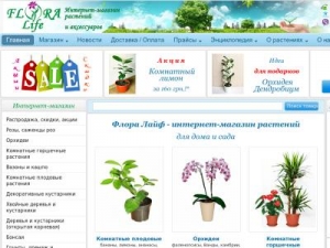 Скриншот главной страницы сайта floralife.com.ua