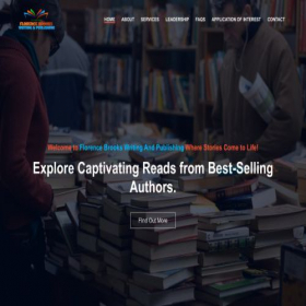 Скриншот главной страницы сайта florencebrookswritingandpublishing.com