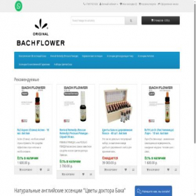 Скриншот главной страницы сайта flowerbach.ru
