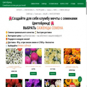 Скриншот главной страницы сайта flowerbrend.ru