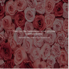 Скриншот главной страницы сайта flowers-one.ru