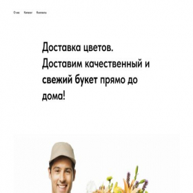 Скриншот главной страницы сайта flowerszhuk.tilda.ws