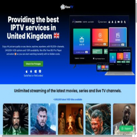 Скриншот главной страницы сайта flowtv.co.uk