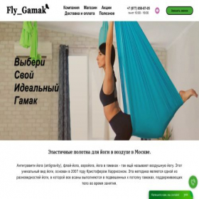 Скриншот главной страницы сайта flygamak.ru