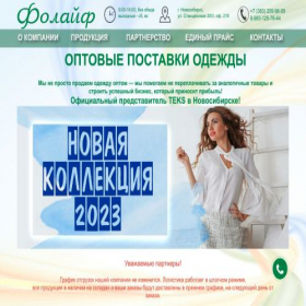 Скриншот главной страницы сайта folife-nsk.ru