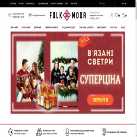 Скриншот главной страницы сайта folkmoda.net