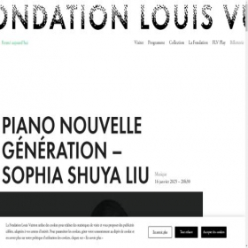 Скриншот главной страницы сайта fondationlouisvuitton.org