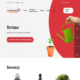 Скриншот главной страницы сайта fondleoninvest.info