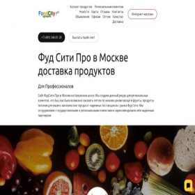 Скриншот главной страницы сайта foodcitypro.ru