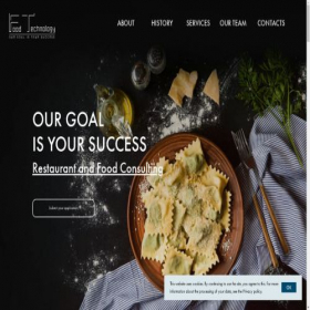 Скриншот главной страницы сайта foodtechnology.biz