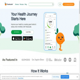 Скриншот главной страницы сайта fooducate.com