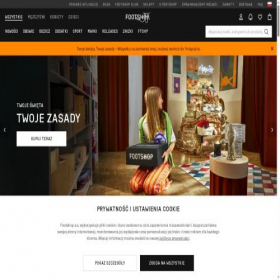 Скриншот главной страницы сайта footshop.pl
