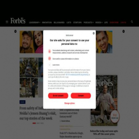 Скриншот главной страницы сайта forbesindia.com