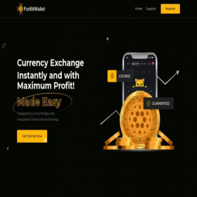 Скриншот главной страницы сайта forbitwallet.com