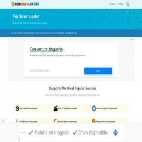Скриншот главной страницы сайта fordownloader.com